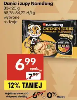 Delikatesy Centrum Dania i zupy Namdong wybrane rodzaje oferta