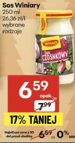 Delikatesy Centrum Sos Winiary wybrane rodzaje oferta