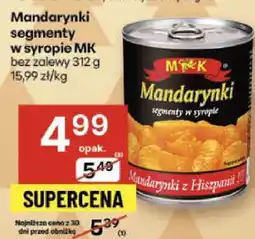 Delikatesy Centrum Mandarynki segmenty w syropie MK bez zalewy oferta