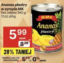 Delikatesy Centrum Ananas plastry w syropie MK bez zalewy oferta