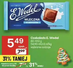 Delikatesy Centrum Czekolada E. Wedel mleczna klasyczna oferta