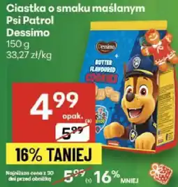 Delikatesy Centrum Ciastka o smaku maślanym Psi Patrol Dessimo 150g oferta