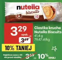 Delikatesy Centrum Ciastka kruche Nutella Biscuits 41.4g oferta