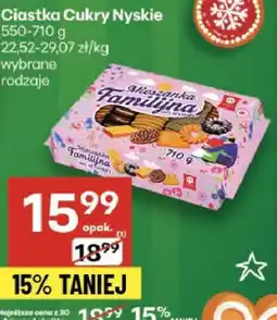 Delikatesy Centrum Ciastka Cukry Nyskie 550-710g oferta