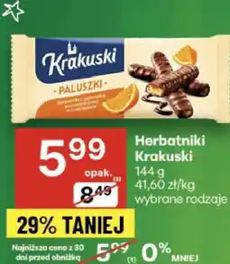 Delikatesy Centrum Herbatniki Krakuski Paluszki 144g oferta