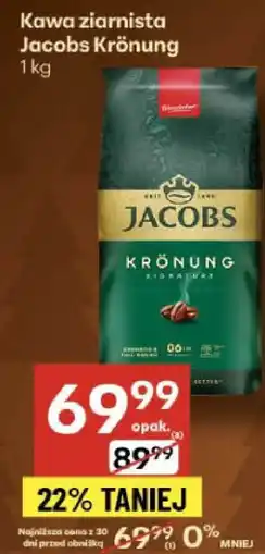 Delikatesy Centrum Kawa ziarnista Jacobs Krönung 1kg oferta