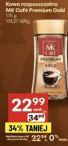Delikatesy Centrum Kawa rozpuszczalna MK Café Premium Gold 175g oferta