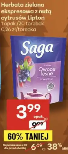 Delikatesy Centrum Herbata zielona ekspresowa z nutą cytrusów Lipton oferta