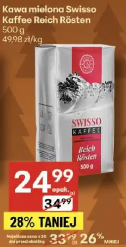 Delikatesy Centrum Kawa mielona Swisso Kaffee Reich Rösten 500g oferta