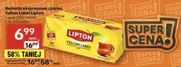 Delikatesy Centrum Herbata ekspresowa czarna Yellow Label Lipton 50 torebek oferta