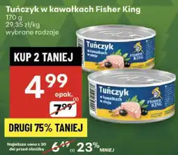 Delikatesy Centrum Tuńczyk w kawałkach Fisher King wybrane rodzaje oferta