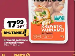 Netto Krewetki gotowane Vannamei Norso oferta