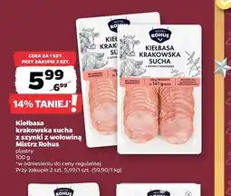 Netto Kiełbasa krakowska sucha oferta