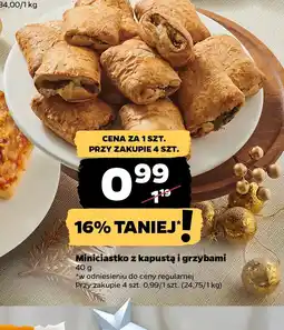 Netto Miniciastko z kapustą i grzybami oferta