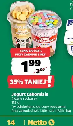 Netto Jogurt Lakomisie oferta