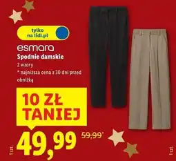 Lidl Spodnie damskie, 2 wzory oferta