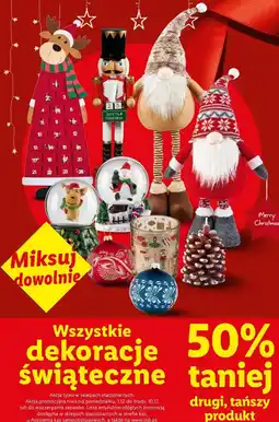 Lidl Wszystkie świąteczne dekoracje oferta