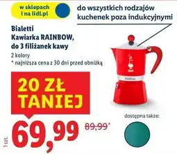 Lidl Bialetti Kawiarka RAINBOW, do 3 filiżanek kawy oferta