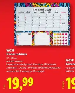 Lidl WOŚP Planet rodzinny oferta