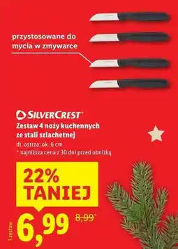 Lidl Zestaw 4 noży kuchennych ze stali szlachetnej oferta
