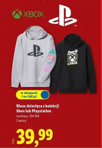 Lidl Bluza dziecięca z kolekcji Xbox lub Playstation oferta