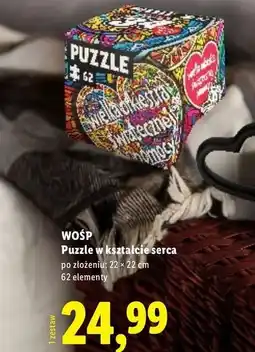 Lidl WOŚP Puzzle w kształcie serca oferta