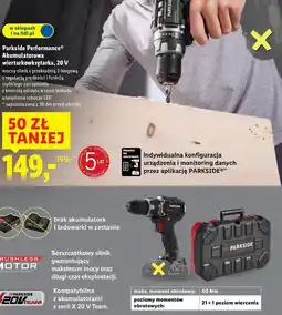 Lidl Akumulatorowa wiertarkowkrętarka, 20 V oferta