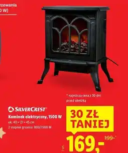 Lidl Kominek elektryczny 1500 w Silvercrest oferta