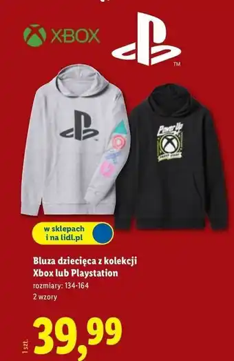 Lidl Bluza playstation 134-164 oferta