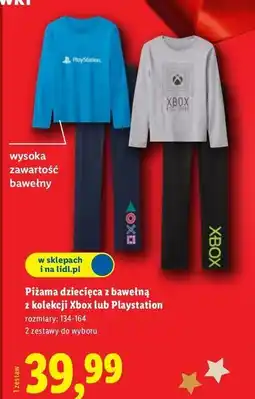 Lidl Piżama dziecięca playstation oferta