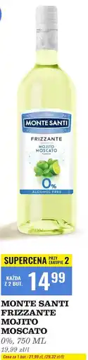 Biedronka Wino Monte Santi Frizzante Mojito 0% oferta