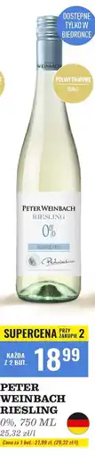 Biedronka Wino bezalkoholowe Peter Weinbach Riesling oferta