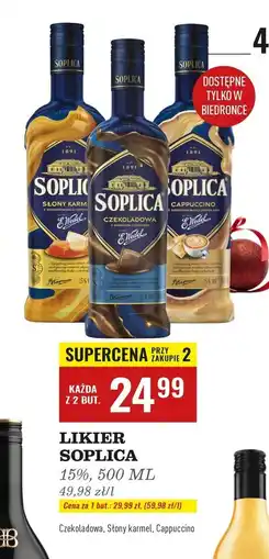 Biedronka Likier cappuccino z białą czekoladą 15% Soplica E. Wedel oferta