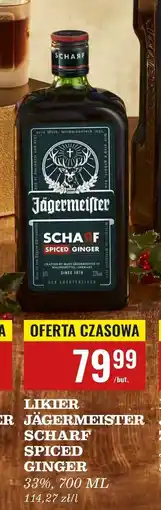 Biedronka Likier scharf spiced ginger Jagermeister oferta