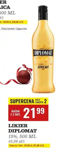 Biedronka Likier Diplomat Advocaat oferta