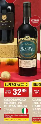 Biedronka Wino Il Capolavoro Primitivo Di Manduria oferta