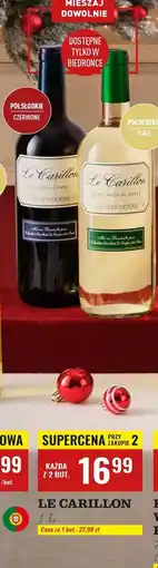 Biedronka Wino Le Carillon White Medium Dry oferta