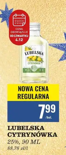 Biedronka Wódka 28% Lubelska Cytrynówka oferta
