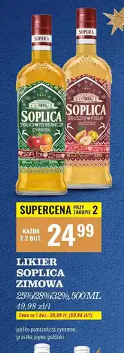 Biedronka Wódka Soplica Gruszka-Goździki oferta