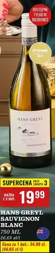 Biedronka Wino Hans Greyl Sauvignon Blanc Dry oferta