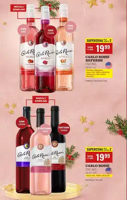 Biedronka Wino Carlo Rossi Refresh Peach oferta