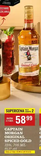 Biedronka Rum Captain Morgan Spiced Gold oferta