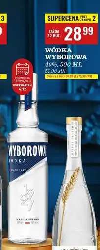 Biedronka Wódka Wyborowa Vodka oferta