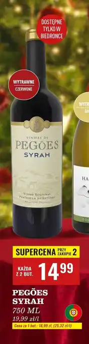 Biedronka Wino Pegoes Syrah oferta
