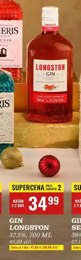 Biedronka Gin watermelon & strawberry Longston oferta