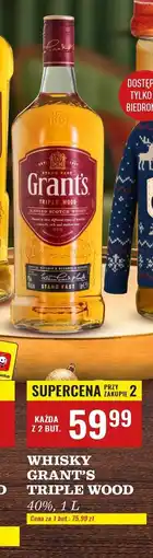 Biedronka Whisky Grant's Triple Wood oferta