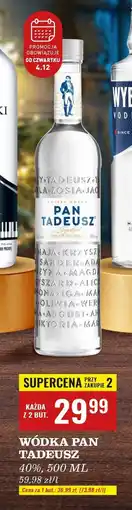 Biedronka Wódka Pan Tadeusz oferta