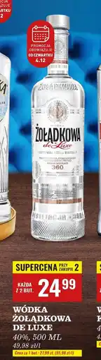 Biedronka Wódka Żołądkowa Gorzka De Luxe oferta