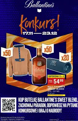 Biedronka Whisky Ballantine's Sweet Blend oferta