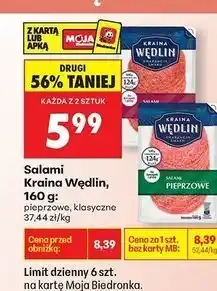 Biedronka Salami klasyczne Kraina Wędlin oferta